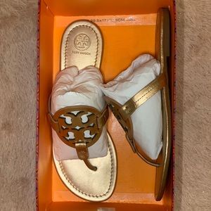 Rose Gold Tory Burch Miller Flats
